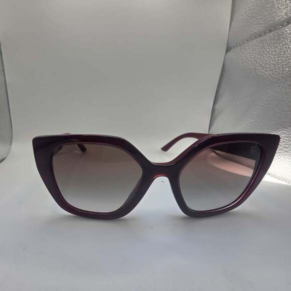 321 Prada Women\'s Red Polarized Rectangle Sunglasses Shades Size 52-18-140